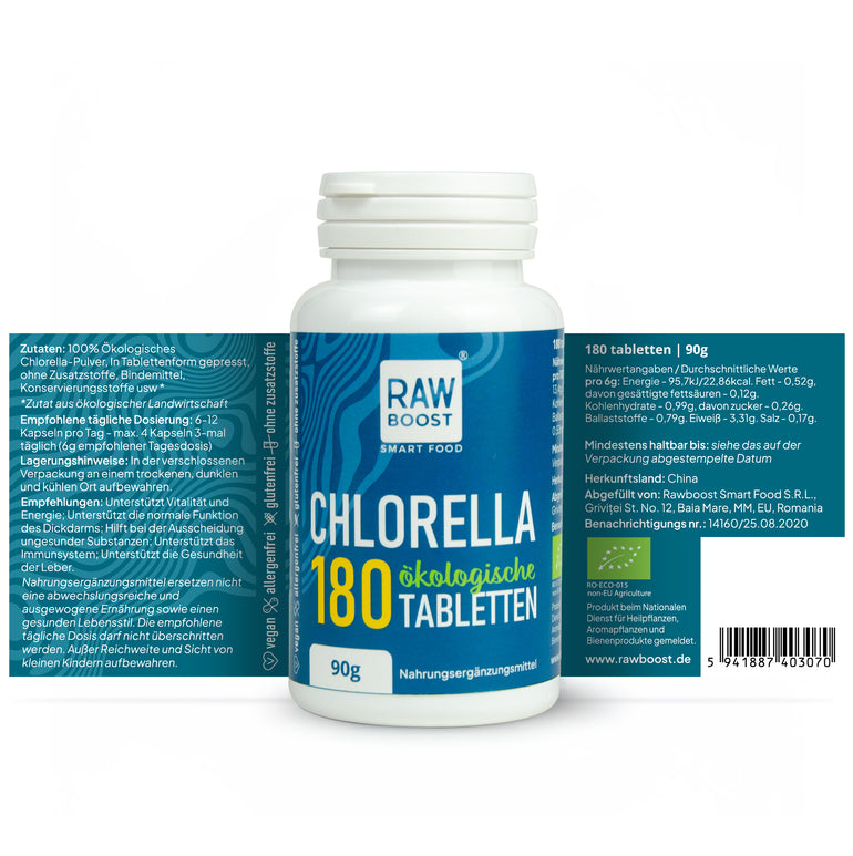 Chlorella 180 Ökologische Tabletten