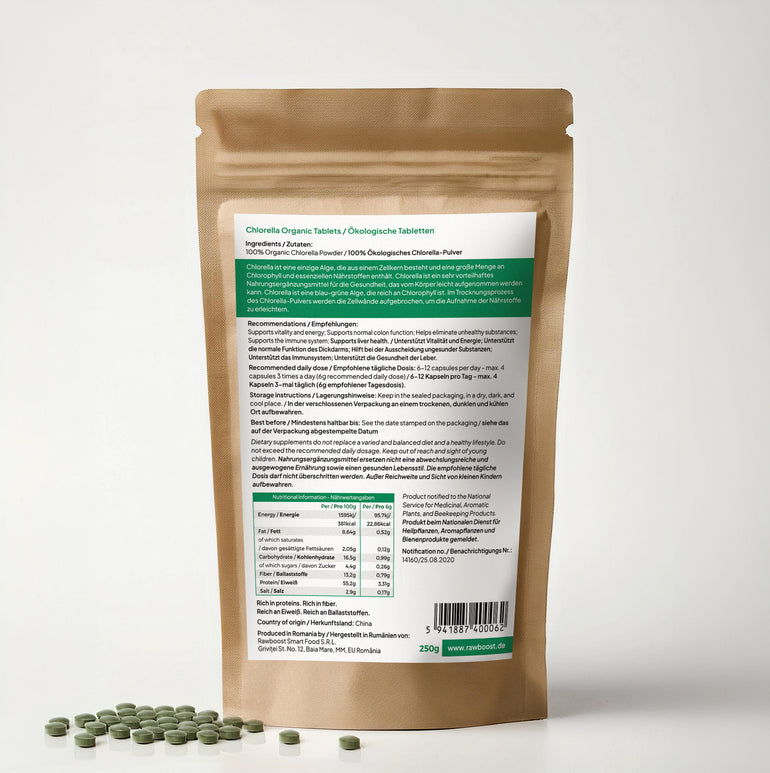 Chlorella Ökologische Tabletten 250g