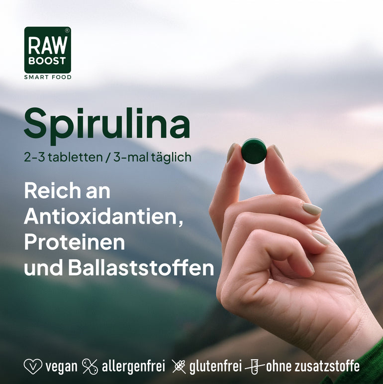 Spirulina 180 Ökologische Tabletten