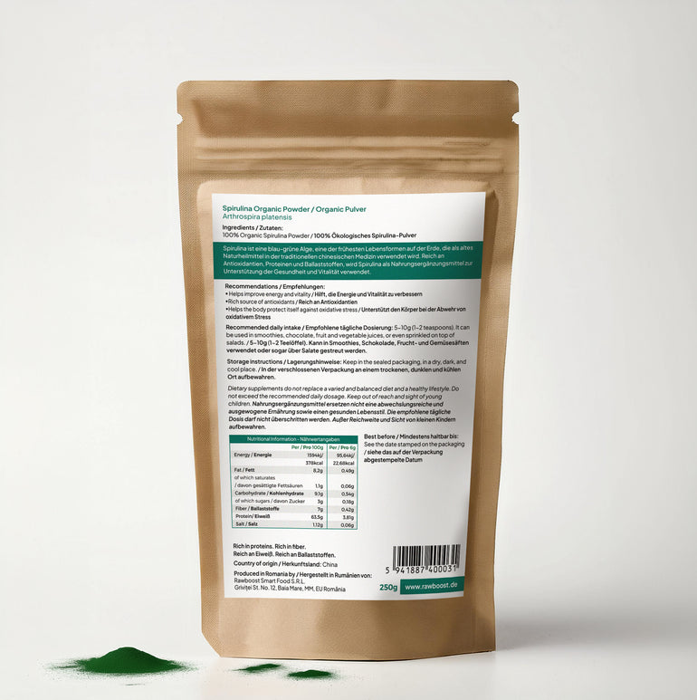 Spirulina Organic Pulver